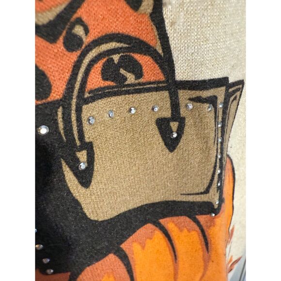 Love + Lace Women's Fall Autumn Pumpkin Sweater Large - Picture 8 of 9